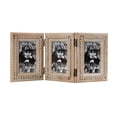 thumbnail image 1 of DecMode 3-Opening 4" x 6" Beaded Brown Photo Frame, 1 of 9