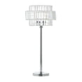 thumbnail image 1 of DecMode 30" Silver Table Lamp with Clear Glass Shade (2 Count), 1 of 12