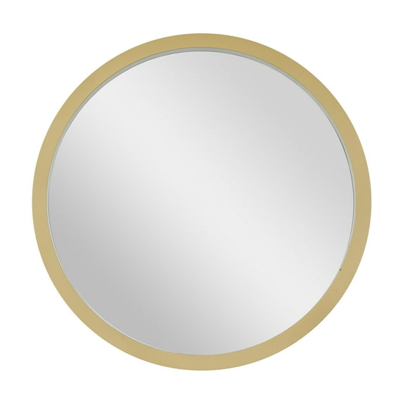 DecMode 30" x 30" Gold Wall Mirror