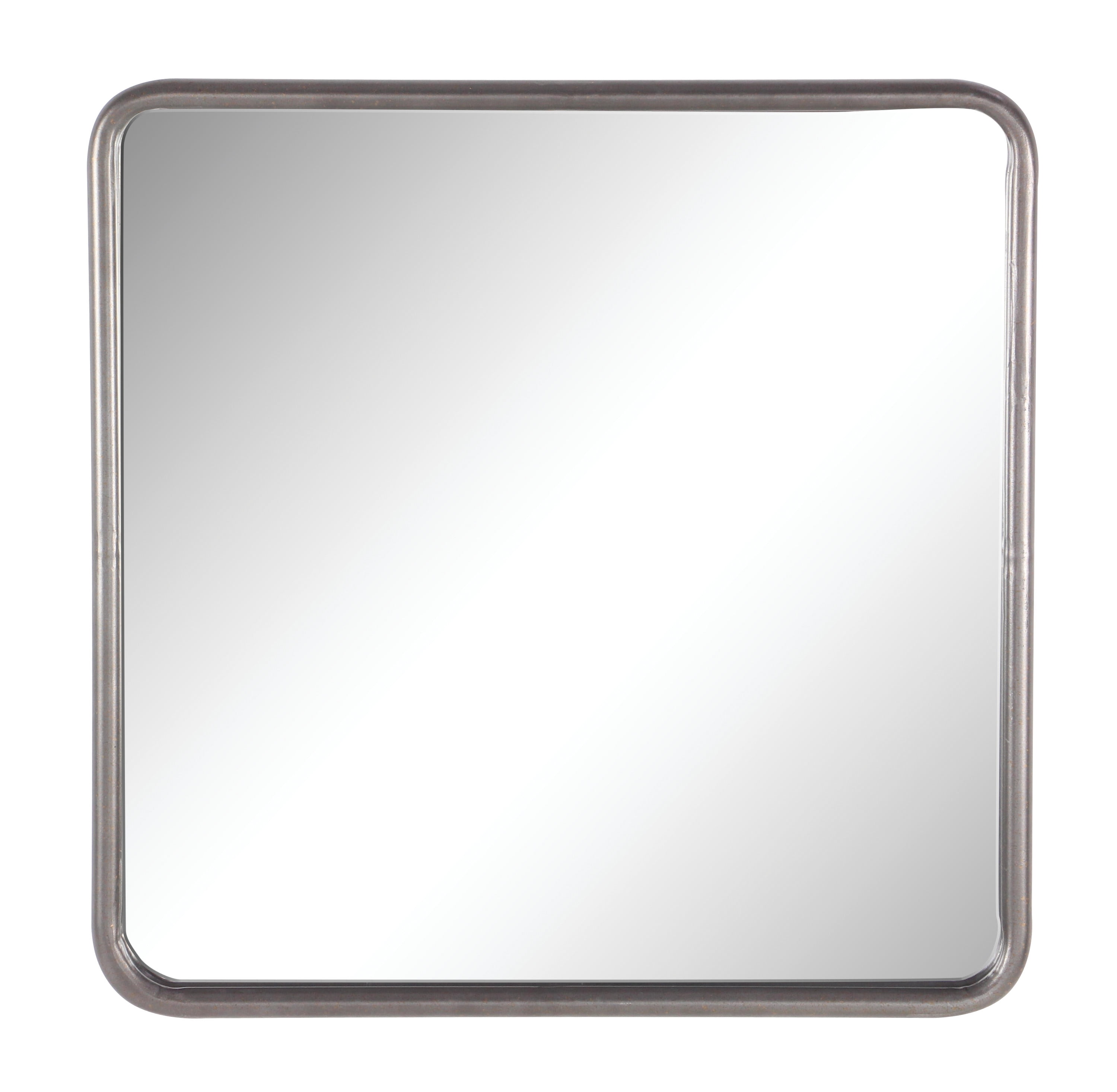 DecMode 30" x 30" Gray Wall Mirror