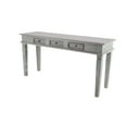thumbnail image 1 of DecMode 30" x 59" Grey Mahogany Rustic Console Table, 1 of 12