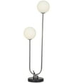 thumbnail image 1 of DecMode 31" 2 Light Orb Silver Table Lamp with White Glass Shade, 1 of 9