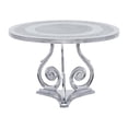thumbnail image 1 of DecMode 31"W, 21"H Aluminum Traditional Coffee Table, Silver, 1-Piece, 1 of 12