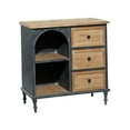 thumbnail image 1 of DecMode 31" x 31" Brown Wood 3 Drawer and 2 Shelf Cabinet, 1-Piece, 1 of 15