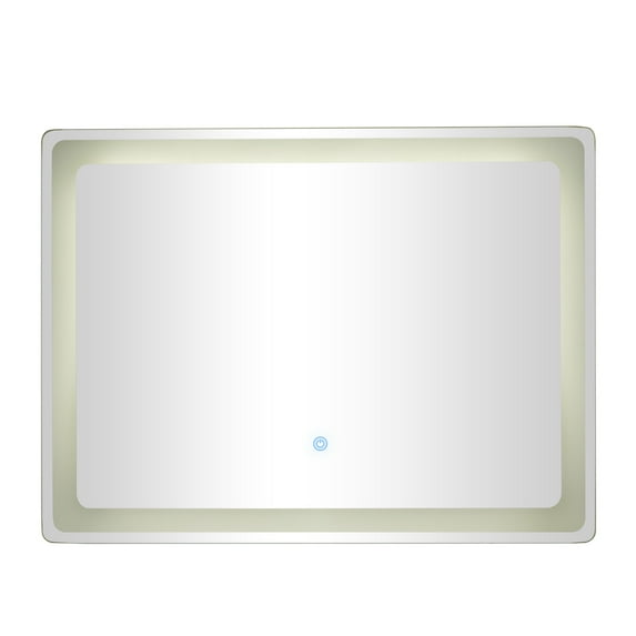 DecMode 32" x 24" Silver LED Mirror