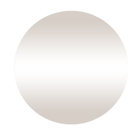 DecMode 32" x 32" Beige Round Tinted Wall Mirror