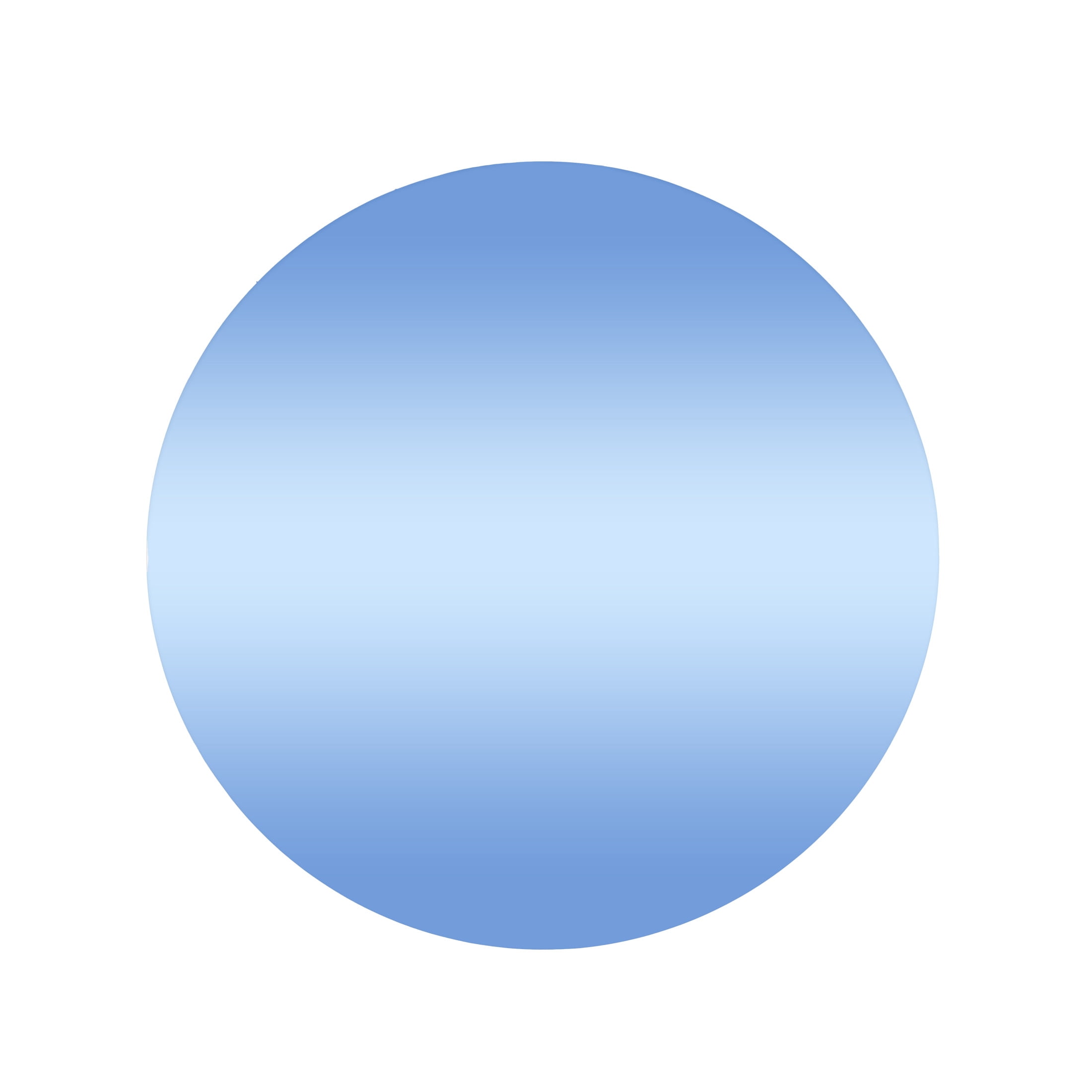 DecMode 32" x 32" Blue Round Tinted Wall Mirror