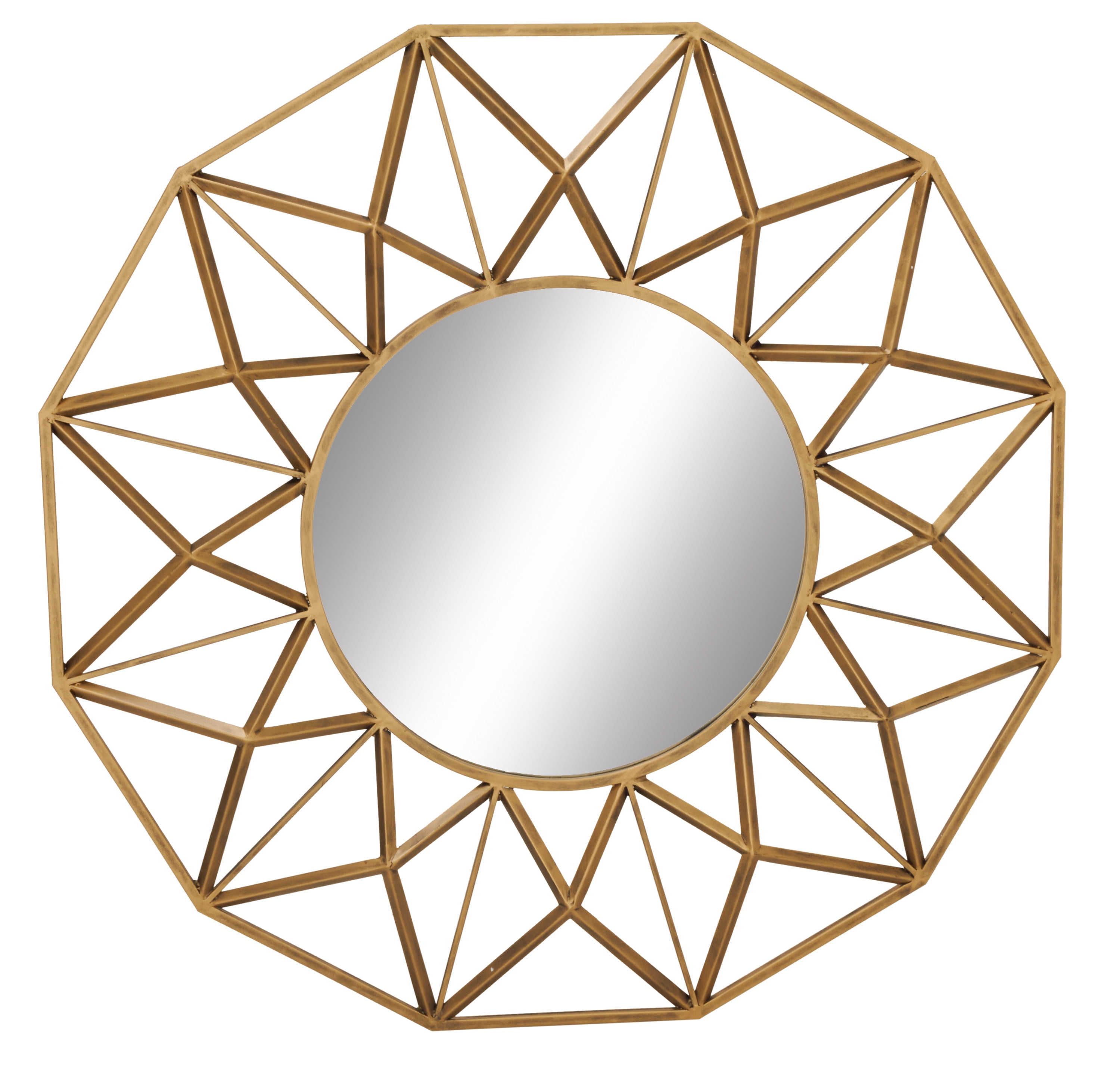 Decmode Metal Wall Mirror, Multi Color