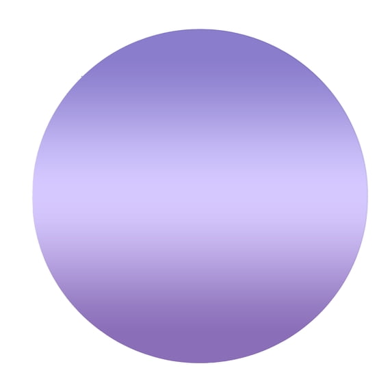 DecMode 32" x 32" Purple Round Tinted Wall Mirror