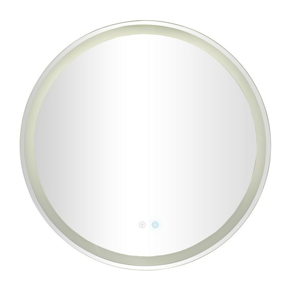 DecMode 32" x 32" Silver Anti Fog Mirror with LED Light