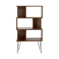 thumbnail image 1 of DecMode 32" x 61" Brown Wood 3-Tier Shelving Unit with Open Frame Design, 1-Piece, 1 of 11