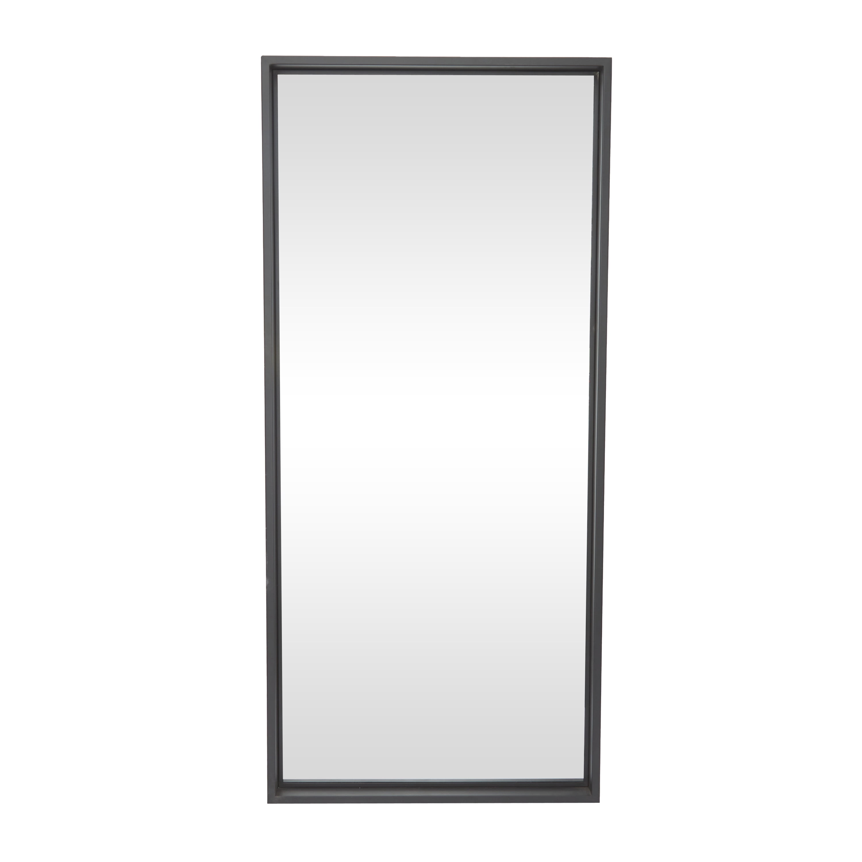 DecMode 32" x 70" Black Wall Mirror