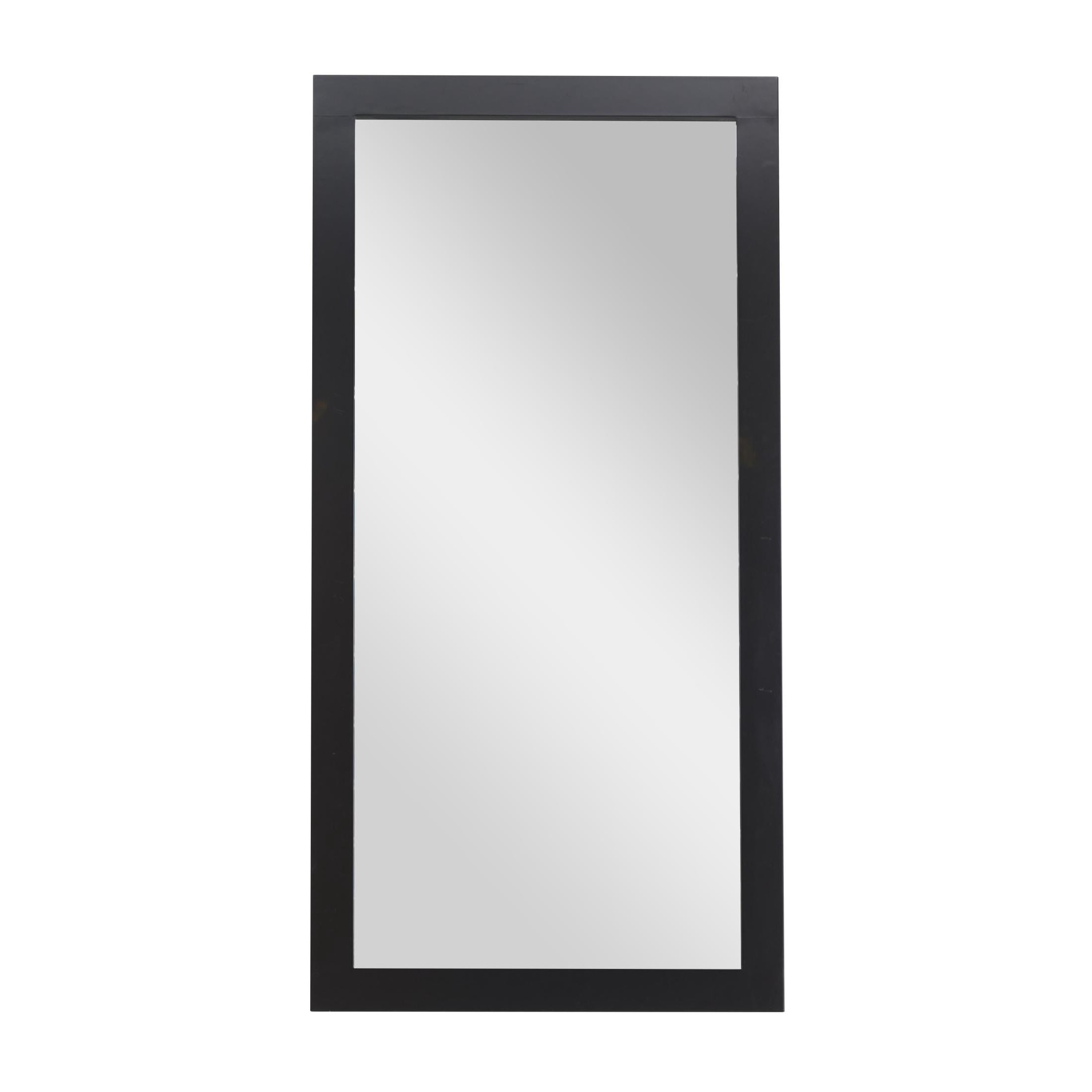 DecMode 33" x 65" Black Wall Mirror