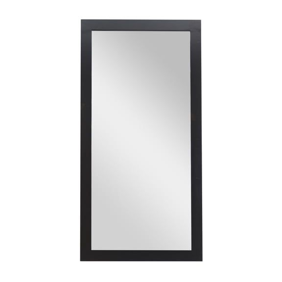 DecMode 33" x 65" Black Wall Mirror