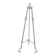 thumbnail image 1 of DecMode 34" x 67" Black Metal Tall Adjustable Floor 3 Tier Scroll Easel, 1-Piece, 1 of 8