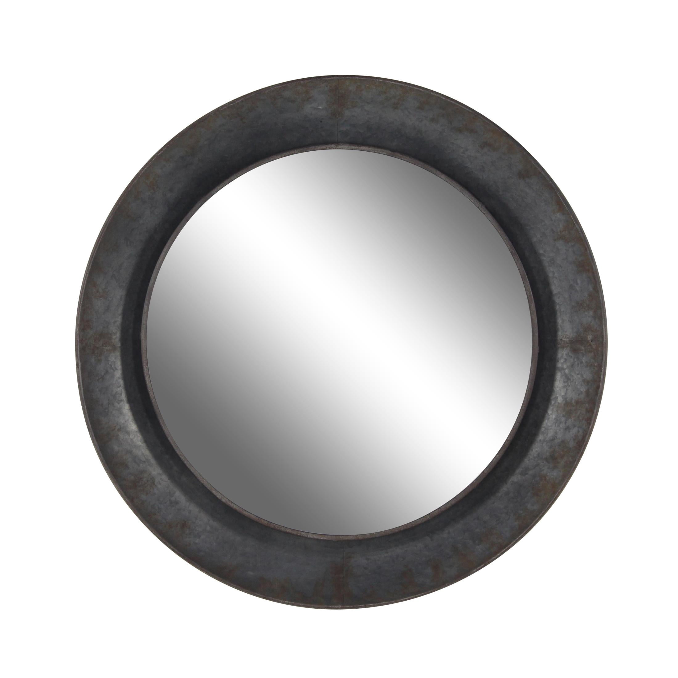 DecMode 35" x 35" Gray Wall Mirror
