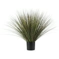thumbnail image 1 of DecMode 36" Artificial Onion Grass Plant in Black Plastic Pot, 1 of 8