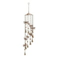 thumbnail image 1 of DecMode 36" Brass Metal Dragonfly Windchime with Glass Beads and Cone Bells, 1 of 6