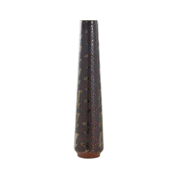DecMode 36" Snakeskin Inspired Multi Colored Ceramic Vase