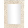 thumbnail image 1 of DecMode 36" x 48" Cream Handmade Mosaic Wall Mirror, 1 of 13