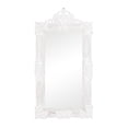 thumbnail image 1 of DecMode 36" x 69" White Intricately Carved Acanthus Floral Wall Mirror, 1 of 9
