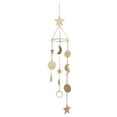 thumbnail image 1 of DecMode 39" Gold Metal Moon and Star Windchime, 1 of 9