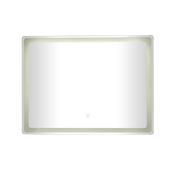 DecMode 39" x 30" Silver LED Mirror