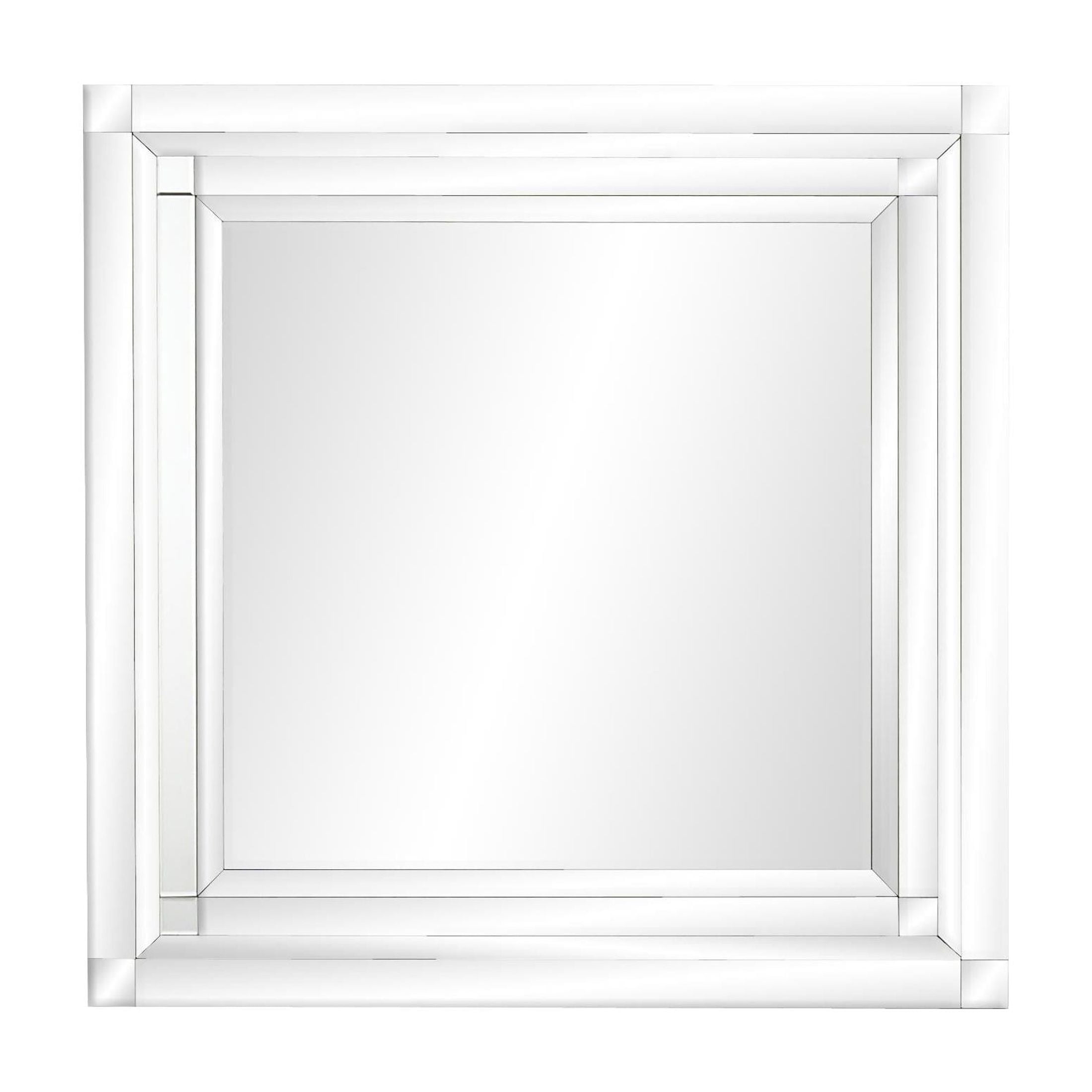 DecMode 39" x 40" Silver Wall Mirror