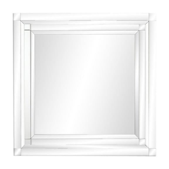DecMode 39" x 40" Silver Wall Mirror