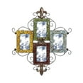 thumbnail image 1 of DecMode 4-Opening 4" x 6" Multi Colored Scroll Wall Photo Frame, 1 of 10