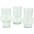 thumbnail image 1 of DecMode 4"W,7"H Small Bubble Style Recycled Glass Vase with Varying Shapes, Set of 3, 1 of 14
