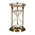 thumbnail image 1 of DecMode 4" x 7" Brass Metal Hourglass Sand Timer, 1-Piece, 1 of 13