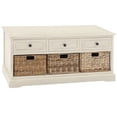 thumbnail image 1 of DecMode 42" x 20" White Wood Traditional Storage Unit, 1 of 10