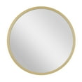thumbnail image 1 of DecMode Gold Wooden Room Wall Mirror with Thin Frame, 42" x 2" x 42", 1 of 13