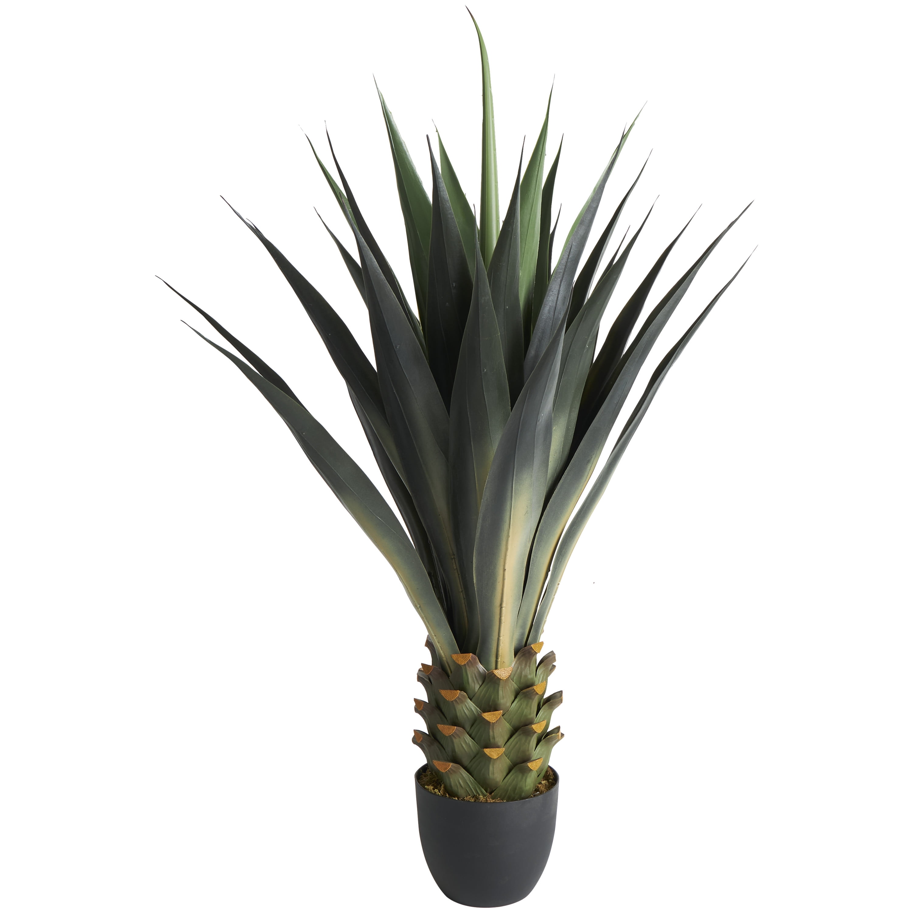 DecMode 47" Artificial Agave Tree in Black Pot