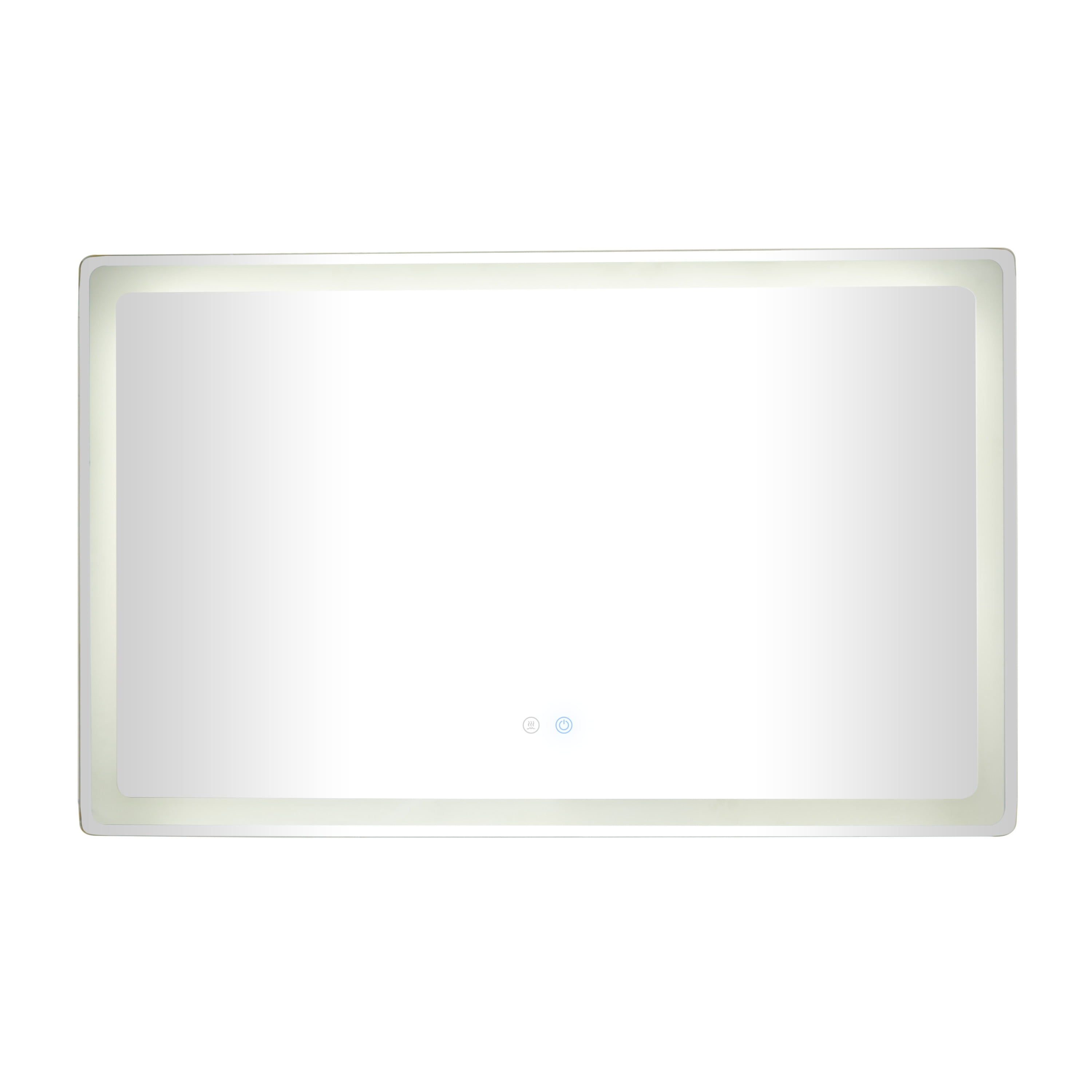 DecMode 47" x 30" Silver Anti Fog Mirror with LED Light