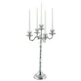 thumbnail image 1 of DecMode 5 Holder Silver Aluminum Metal Candelabra, 1 of 10