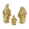 thumbnail image 1 of DecMode 5"W, 11"H Porcelain Glam Sculpture, Gold, 3 - Piece, 1 of 11