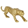 thumbnail image 1 of DecMode 5"W, 5"H Aluminum Contemporary Leopard Sculpture, Gold, 1 of 9