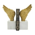 thumbnail image 1 of DecMode 5" Wings Bird Aluminum Metal Bookends with Marble Base (Set of 2), 1 of 9