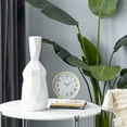 thumbnail image 1 of DecMode 6"W, 16.25"H Stoneware Modern Vase, White, 1 - Piece, 1 of 8