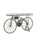 thumbnail image 1 of DecMode 65" x 14" x 35" Bronze Metal Weathered Vintage Bike Plantstand, 1 of 13