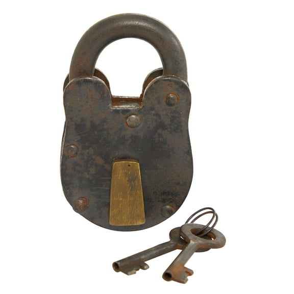DecMode 7" Bronze Brass Lock And Key