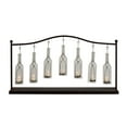 thumbnail image 1 of DecMode 7 Holder Black Metal Hanging Bottle Decorative Candle Lantern, 1 of 9