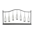 thumbnail image 1 of DecMode 7 Holder Black Metal Hanging Bottle Decorative Candle Lantern, 1 of 9