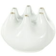 thumbnail image 1 of DecMode 7" Round Wide White Ceramic Vase with Multiple Openings, 1 of 9