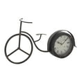 thumbnail image 1 of DecMode 8" Black Metal Bike Clock, 1 of 9