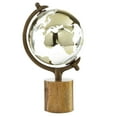thumbnail image 1 of DecMode 8" Gold Globe with Brown Base, 1 of 9