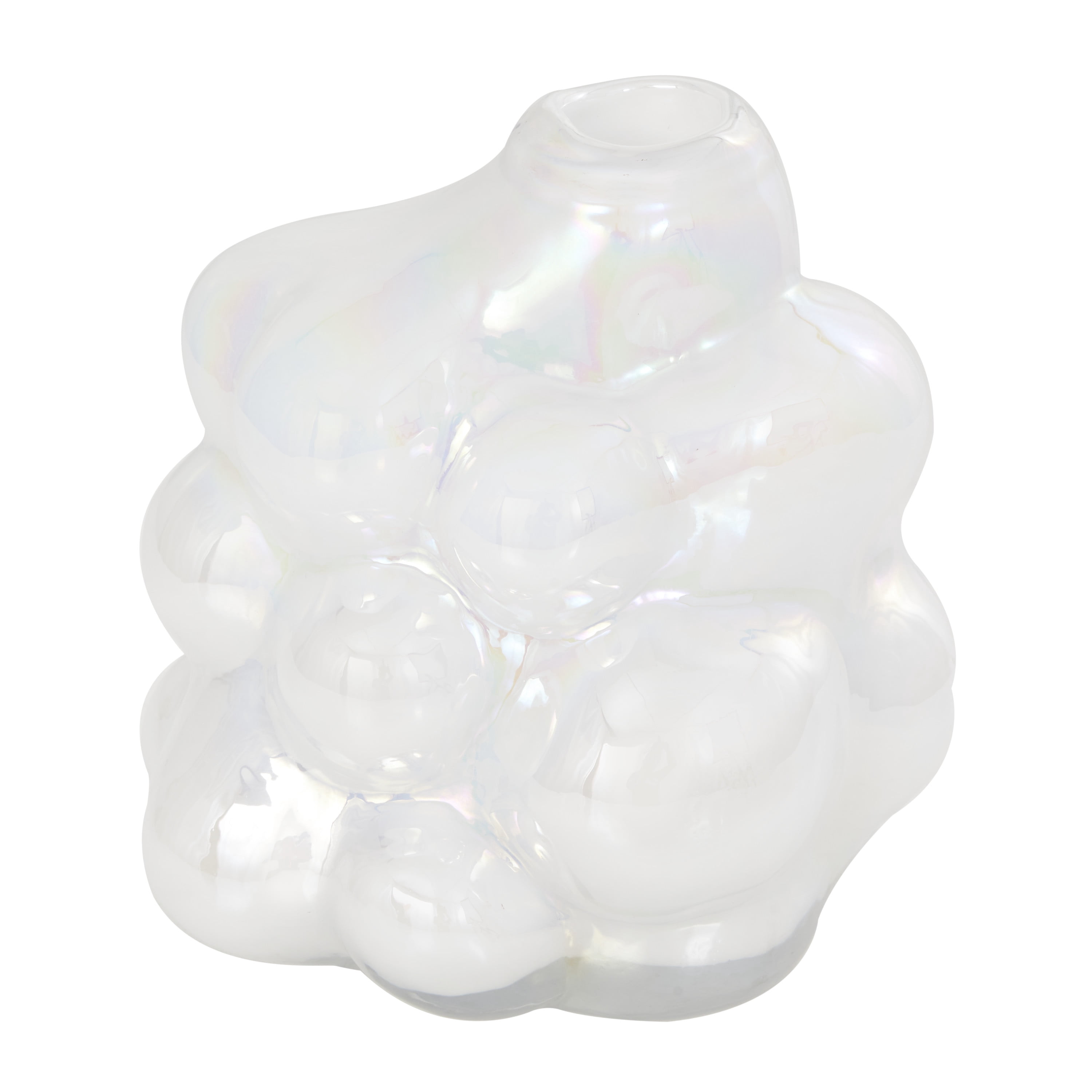DecMode 8 Handmade Abstract Bubble Glass Vase - Walmart.com