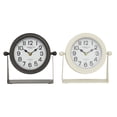thumbnail image 1 of DecMode 8" Multi Colored Metal Clock, Set of 2, 1 of 9